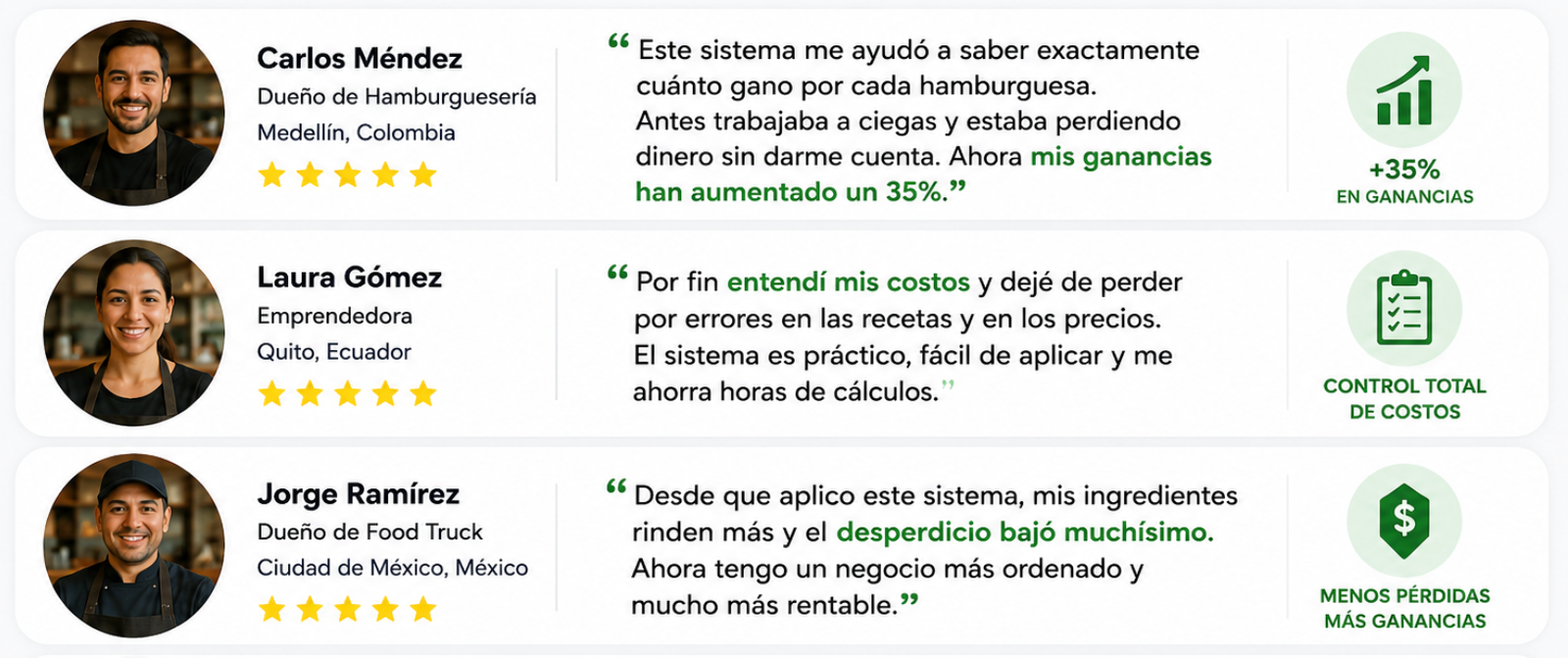 testimonios